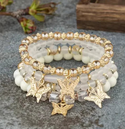 Lala Butterfly Bliss Beaded Bracelets