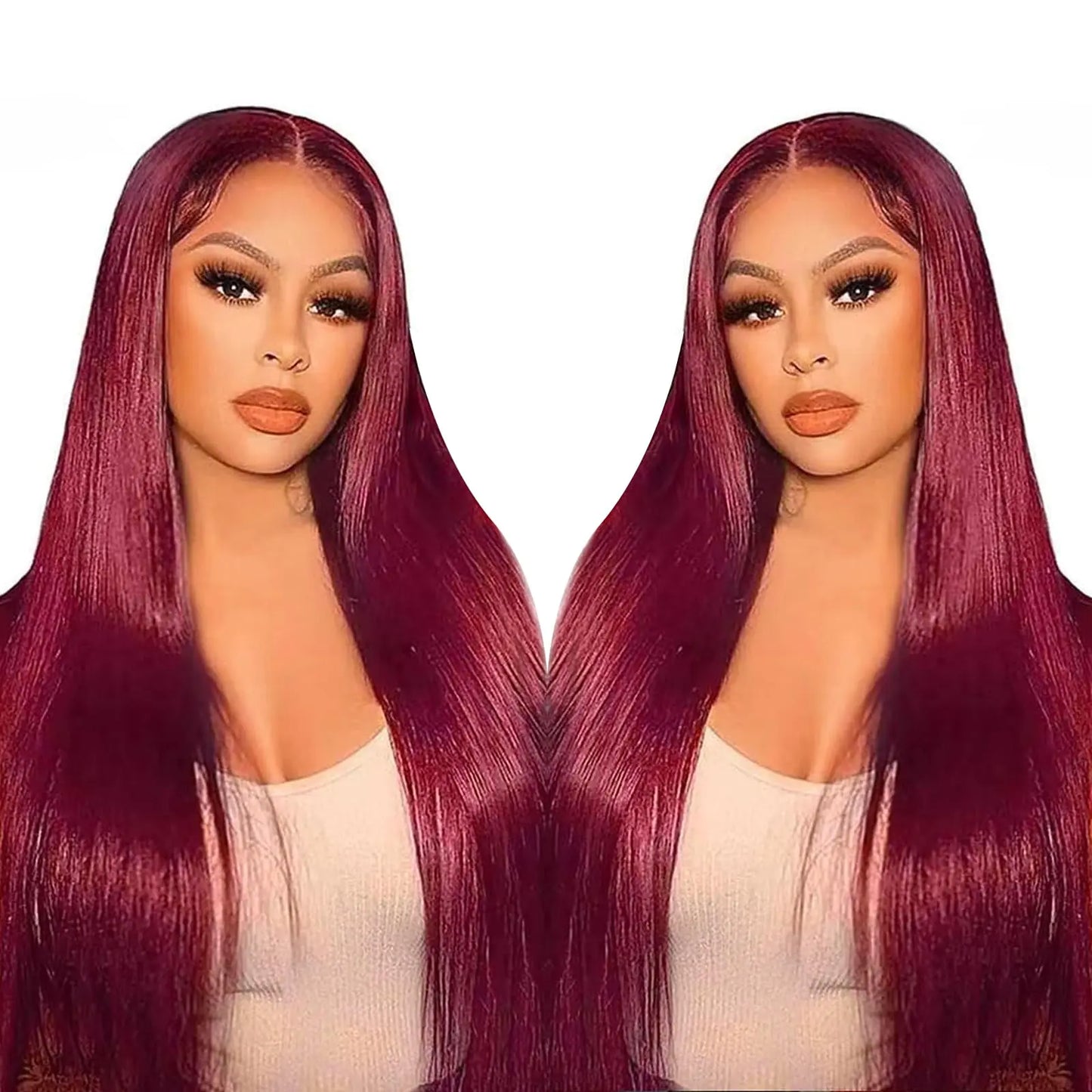 Burgundy Lace Front Wigs Human Hair 13x6 Straight 99j Burgundy Lace Front Wigs Human Hair Pre Plucked Red Wig Wine Red Lace Front Wigs Human Hair 180 Density 22 Inch Glueless Reddish Brown Wigs