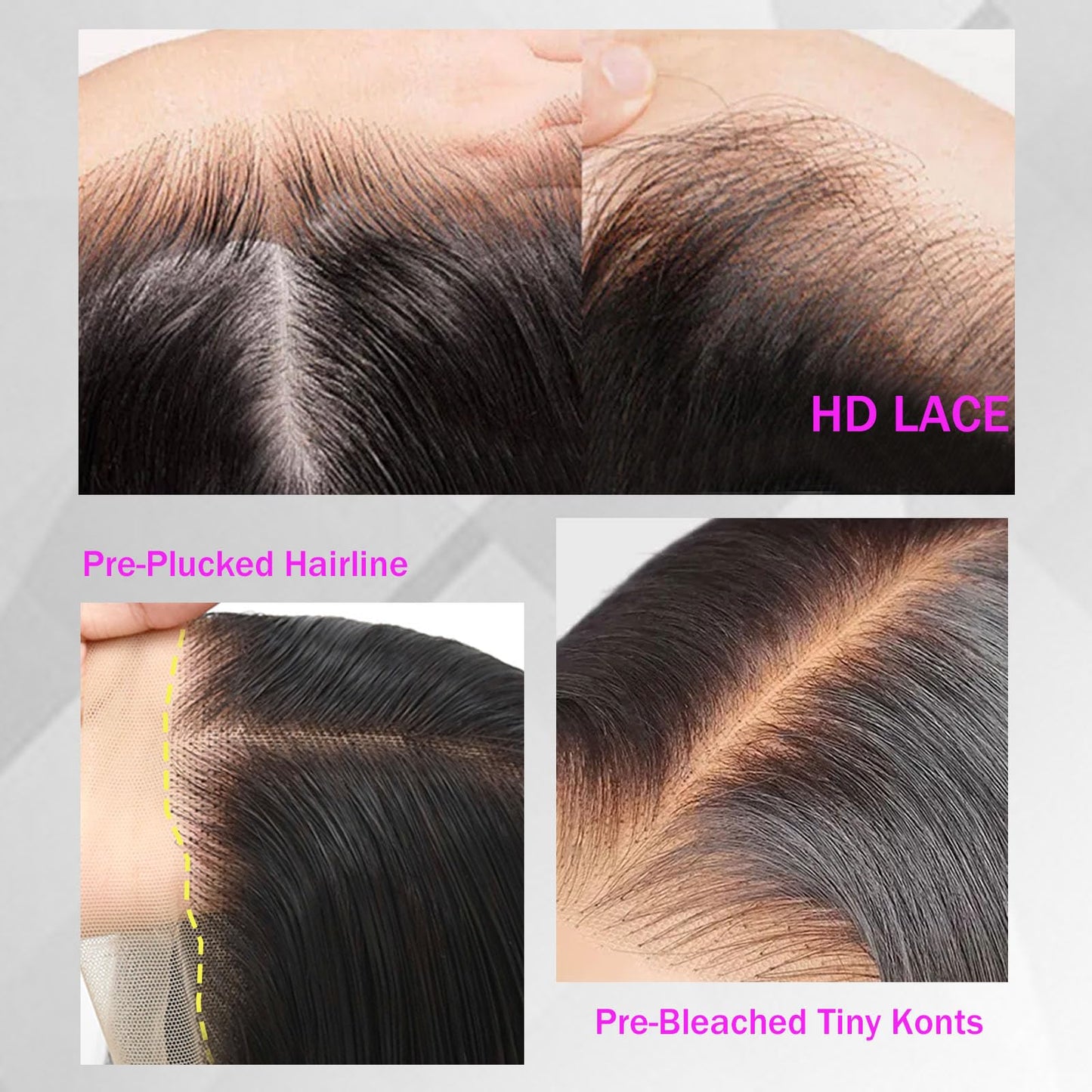 Lala Body Wave 100% Human Hair Lace Frontal Wigs 13X6 Lace Front Wig 28inches