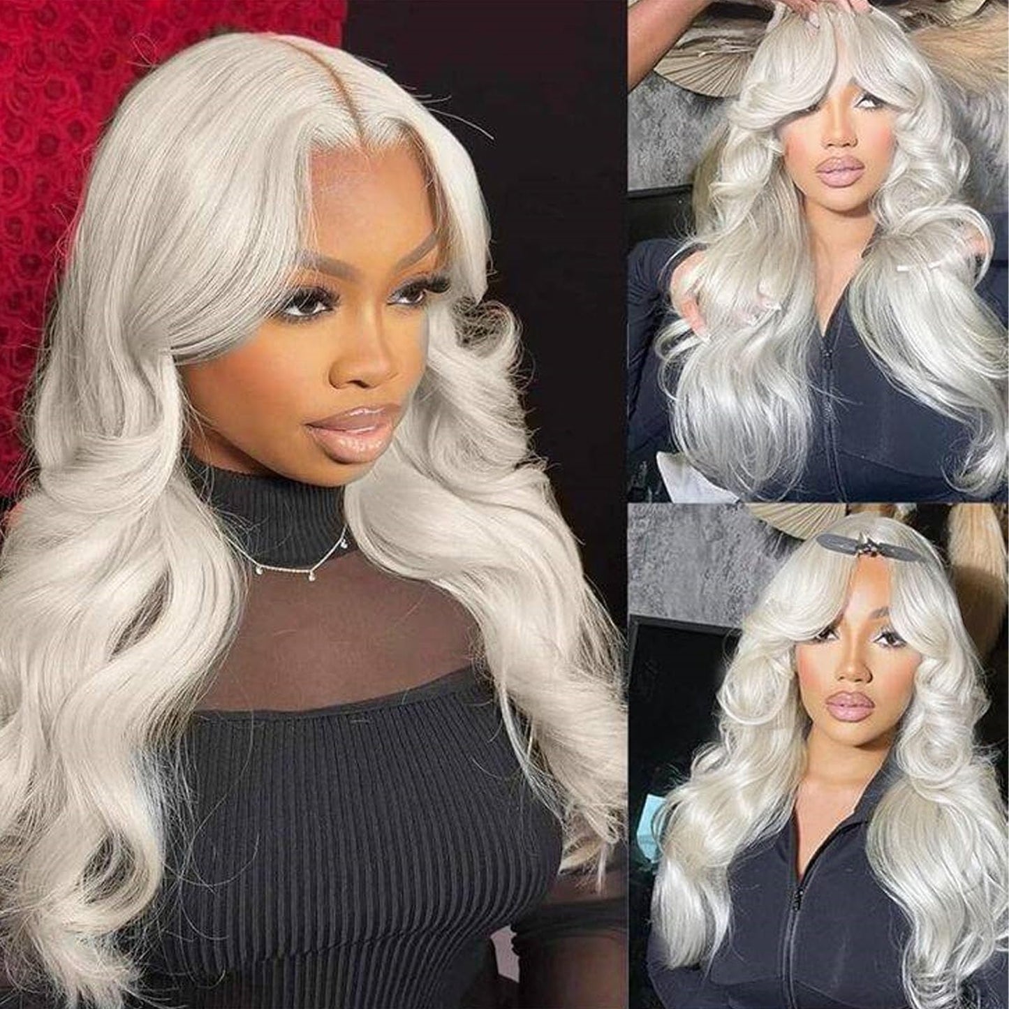 Lala Body Wave 100% Human Hair Lace Frontal Wigs 13X6 Lace Front Wig 28inches