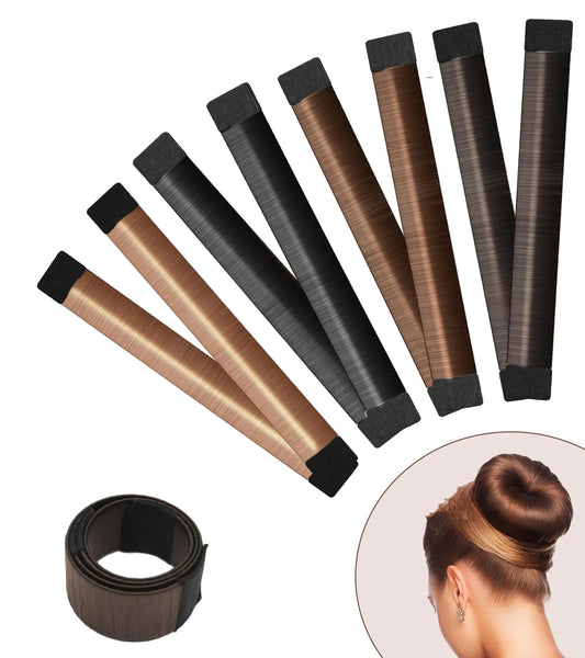 Hair Bun Maker 4 Pcs Magic Hair Donut for Kids & Women | DIY Shaper for Easy Ballerina Hairstyles | Hair Donuts for Buns | Bun Maker for Long Hair