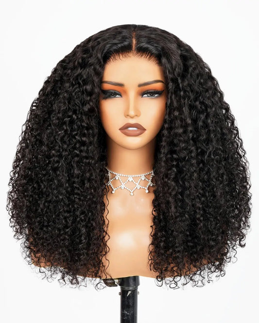 Lala Hair Ella HD Lace Wig 6x5 Ready to Go Glueless Wigs Human Hair 230% Density Lace Front Wigs Human Hair 100% Special Curl Wave Wigs Pre Cut Lace Pre Bleached Wig Human hair (16inch 6x5 Special Curl Wave Wig)