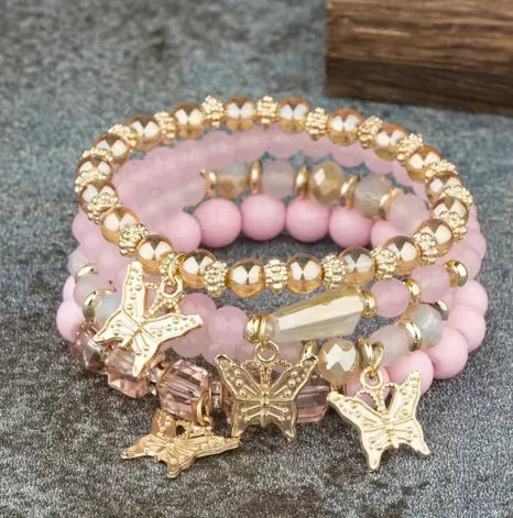 Lala Butterfly Bliss Beaded Bracelets