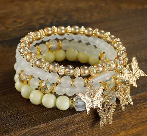 Lala Butterfly Bliss Beaded Bracelets