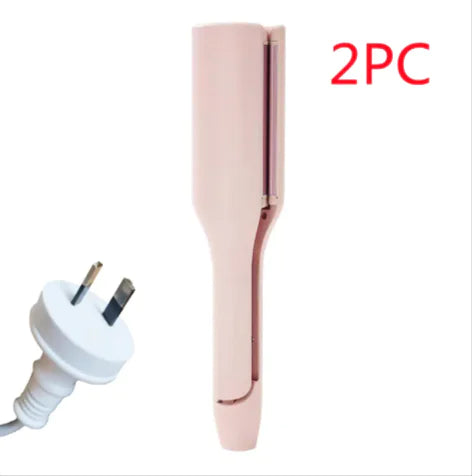 Lala Hair French Deep V Hair Curler – 32MM Big Wave & Water Ripple Curling Iron