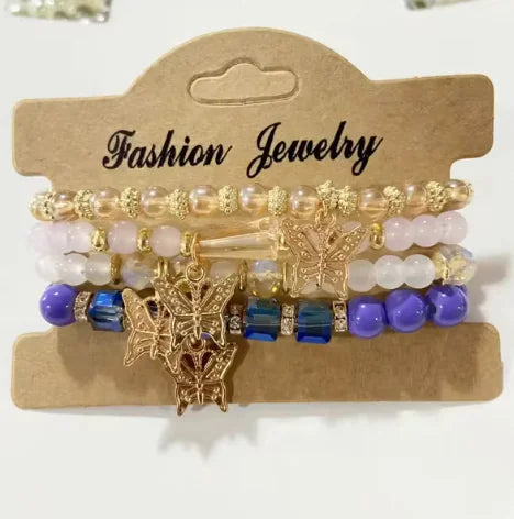 Lala Butterfly Bliss Beaded Bracelets