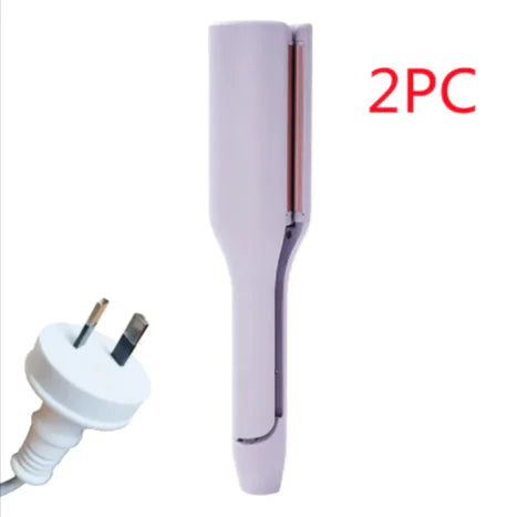 Lala Hair French Deep V Hair Curler – 32MM Big Wave & Water Ripple Curling Iron