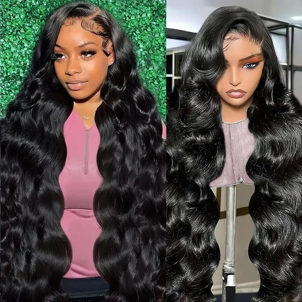 Lala Hair Body Wave Lace Front Wigs Human Hair 26 inch 180% Density 13x4 HD Transparent Lace Frontal Wigs Human Hair Pre Plucked With Baby Hair Human Hair Lace Front Wigs Body Wave Glueless Wig Natural Color