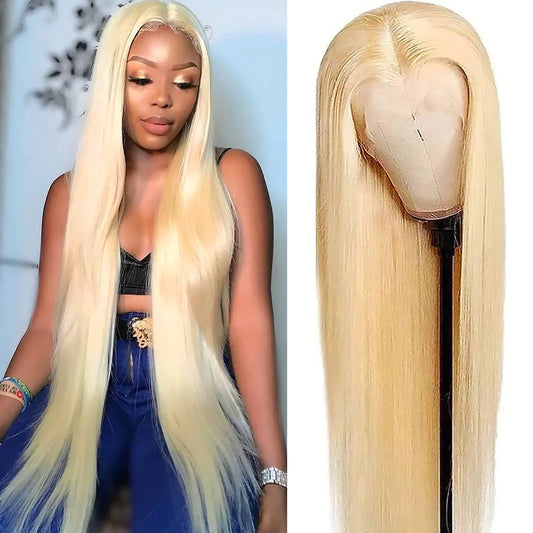 Lala Hair 613 Blonde Lace Front Wigs Human Hair 13x4 Straight Lace Frontal Wig Human Hair Pre Plucked Baby Hair 613 HD Lace Front Wigs Human Hair 150% Density 20 Inch